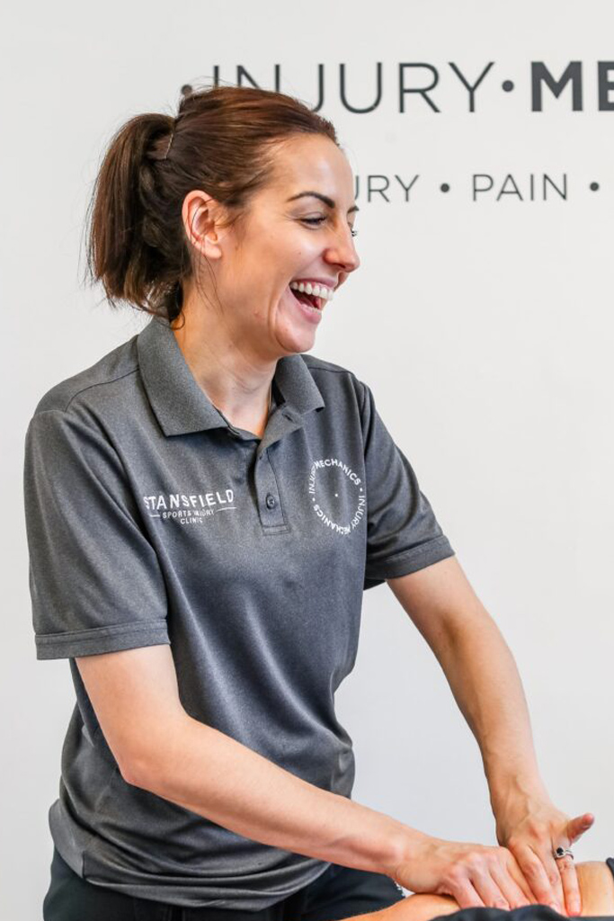 Maria Helping a Client